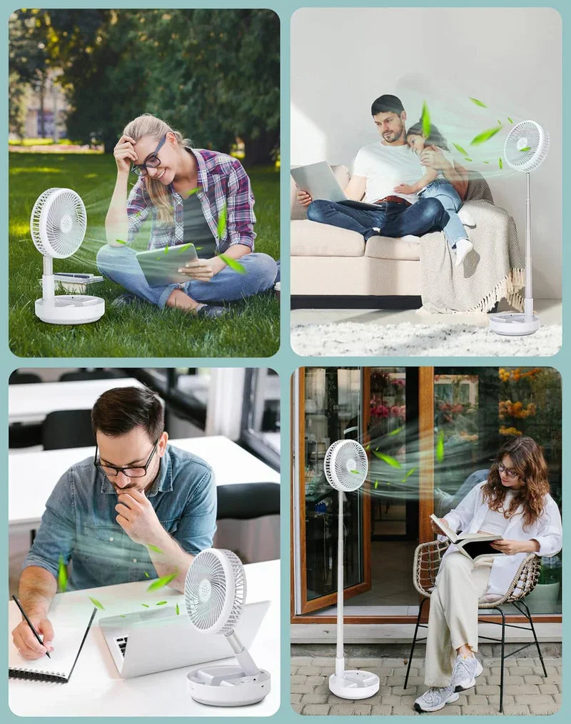 Portable Rechargeable Folding Fan